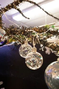 Online LED String Lights With Clear Balls - 4” Orbs Orb Lights|Indoor Lighting
