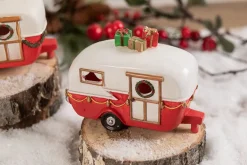 Flash Sale Light Up Resin Christmas Campers Christmas Accents
