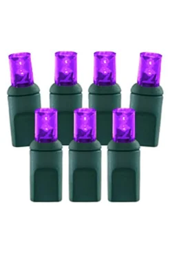 Clearance 5mm Purple - 70L 23.7' 4" Spacing Light Strands|Outdoor Lighting