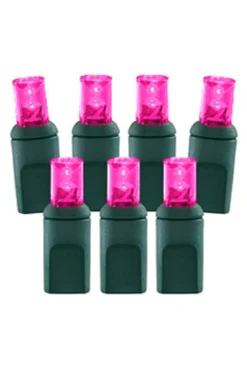 Clearance 5mm Pink - 70L 4" Spacing Light Strands|Outdoor Lighting