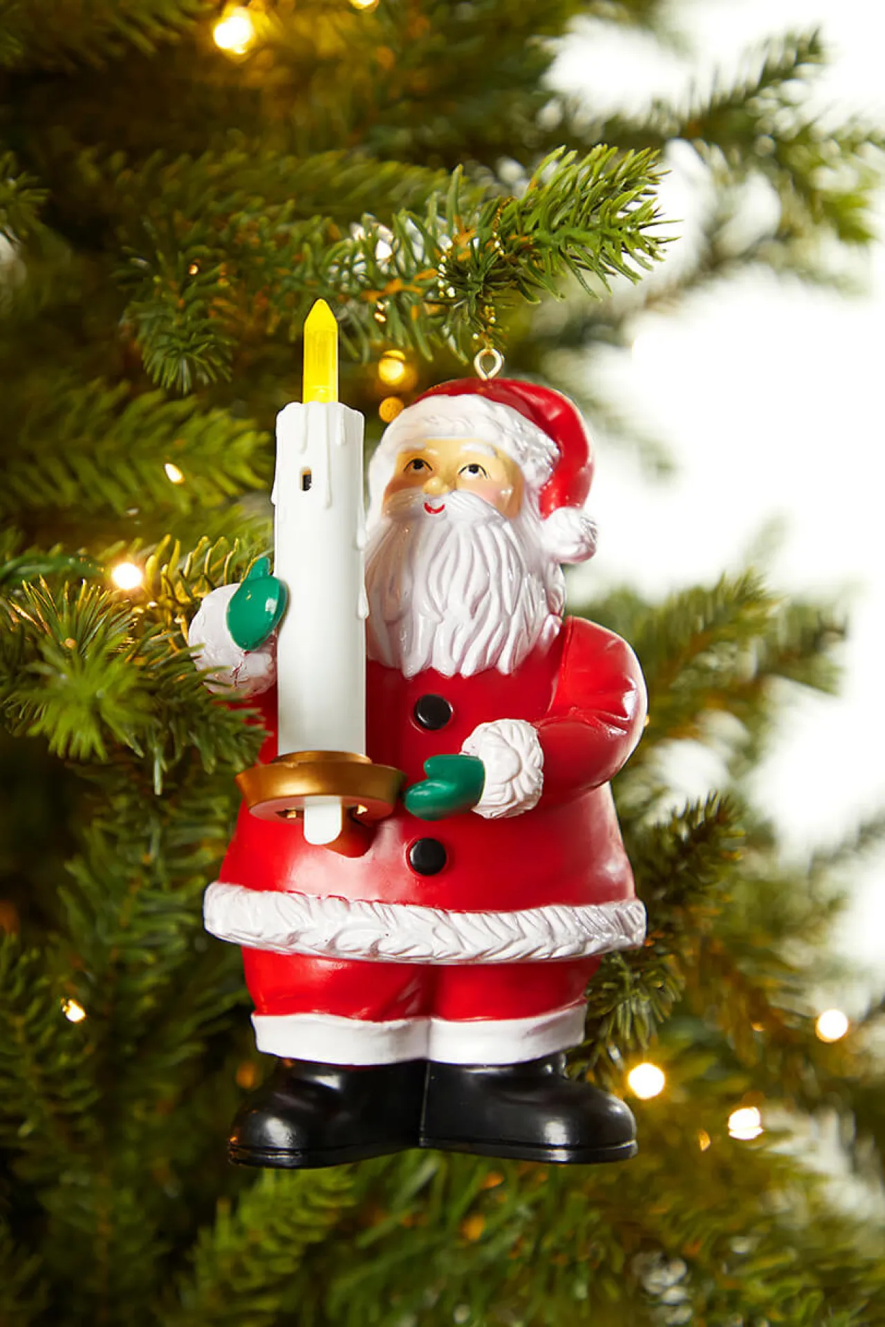 Discount Mr. Christmas Goodnight Lights Santa Ornament Christmas Accents