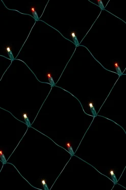 Online Net Warm White/Red - 5mm 100L 4'x6' Outdoor Lighting