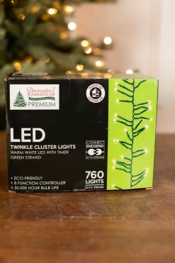 Online Platinum Elite Cluster Lights - 760L Warm White Light Strands|Outdoor Lighting