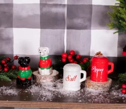 Fashion Sweater Lab Pup Salt And Pepper Shakers - Set Of 2 Christmas Accents